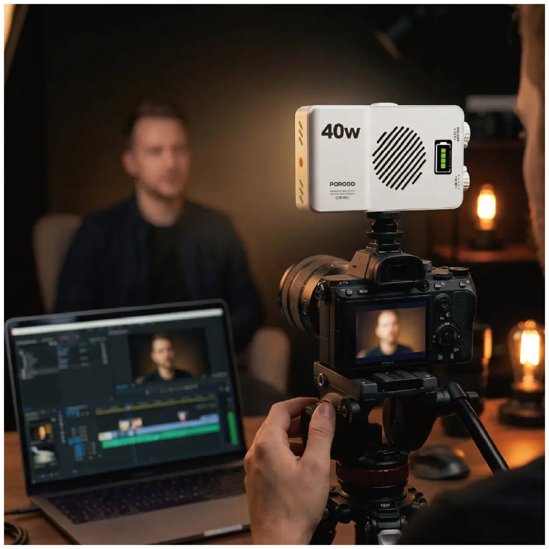 Porodo Lifestyle Cannes Capture Rechargeable Handheld Photography Fill Light - White