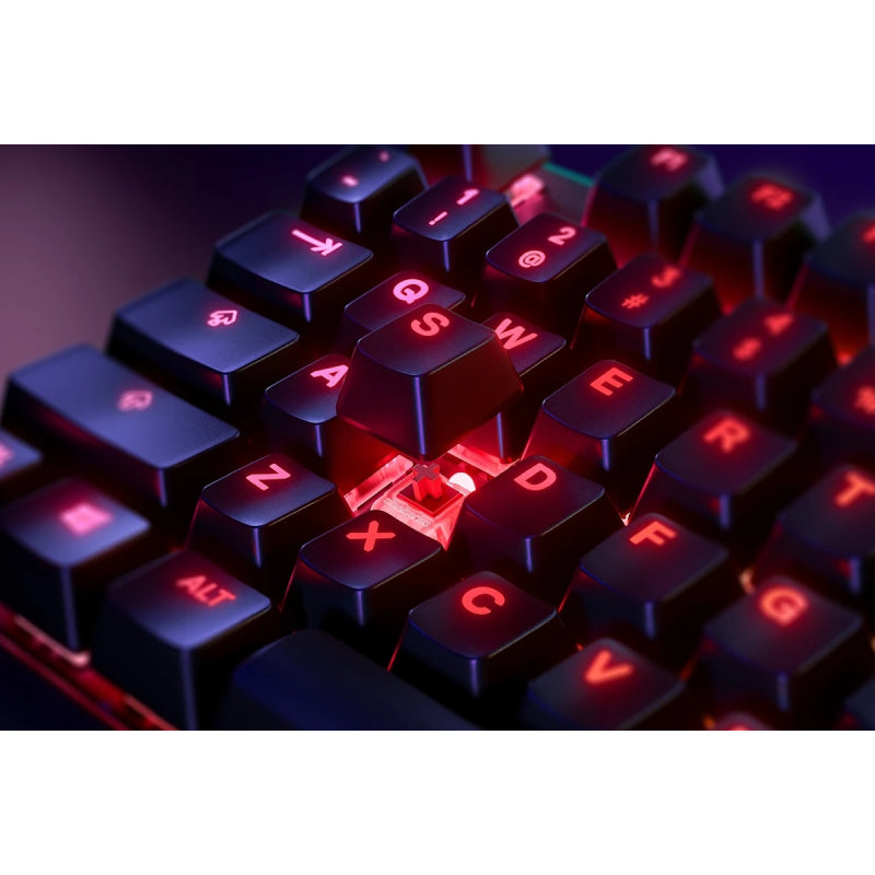 لوحة مفاتيح ألعاب ميكانيكية هجينة ستيل سيريز أبيكس 5، سلكية، RGB، باللون الأسود