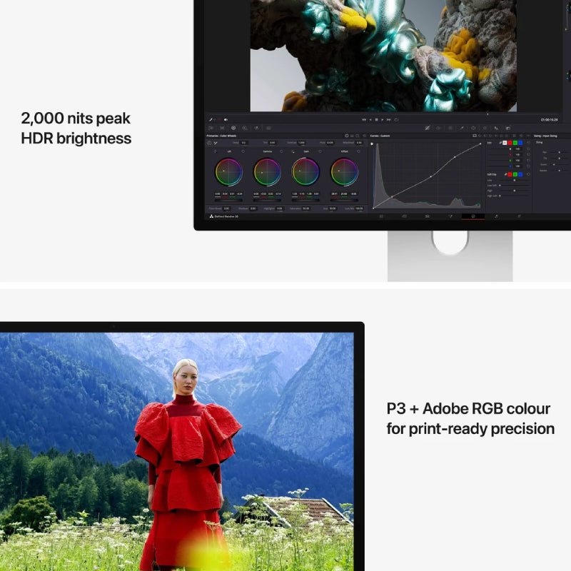 Apple Studio Display XDR With Tilt and Height Adjustable Stand - Standard Glass/ Thunderbolt 5 / 27.0