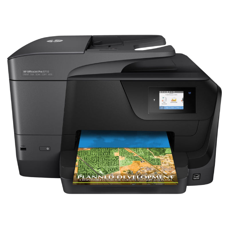 HP Officejet Pro 8710 - 22ppm / 4800dpi / A4 / USB / Wi-Fi / LAN / Inkjet - Printer