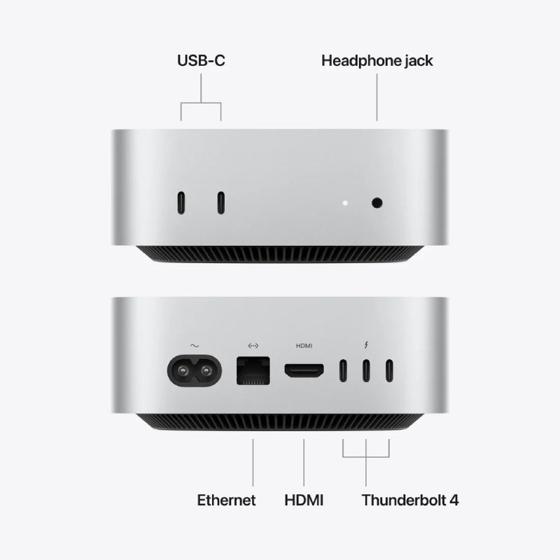 Apple Mac Mini - M6 / 12-Core CPU / 12-Core GPU / 16GB RAM / 256GB SSD / Silver / 1YW