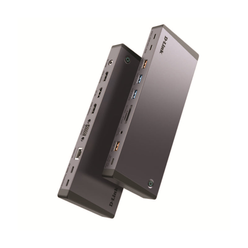 D-Link (DUB-C118) 18-in-1 USB-C Hub - USB-C / USB-A3.1 / USB 3.0 / HDMI / VGA / Gigabit RJ45