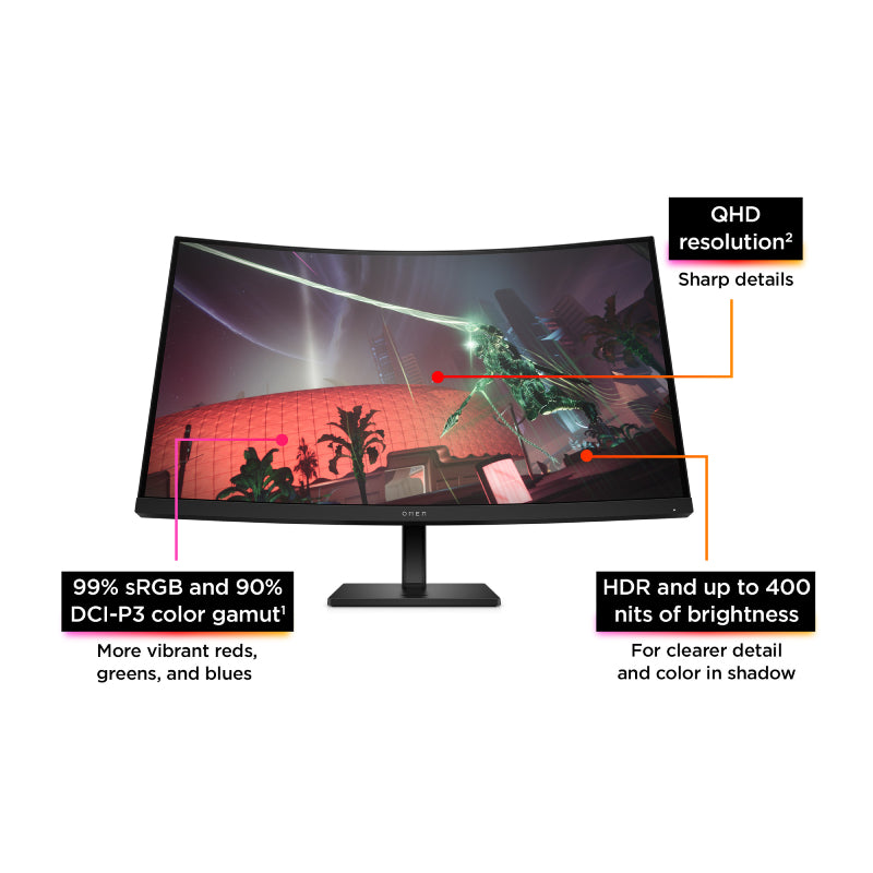 HP OMEN 32c Curved Gaming Monitor - 31.5