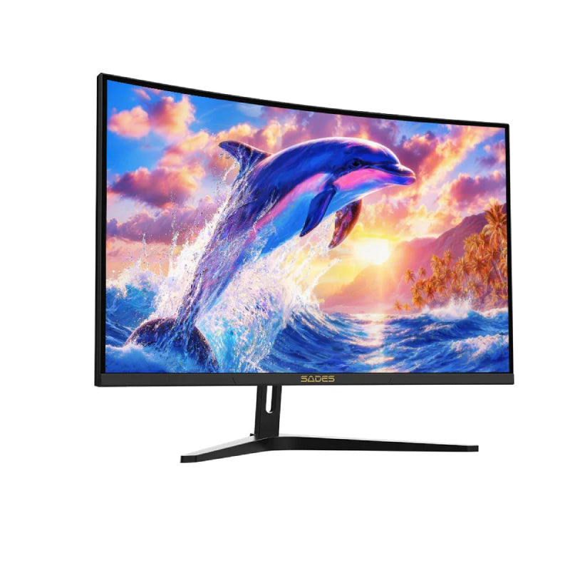 SADES FS-Dolphin 32" FHD Curved Gaming Monitor - 32" FHD / 0.5ms / 240Hz / HDMI 2.1 / DisplayPort / Black