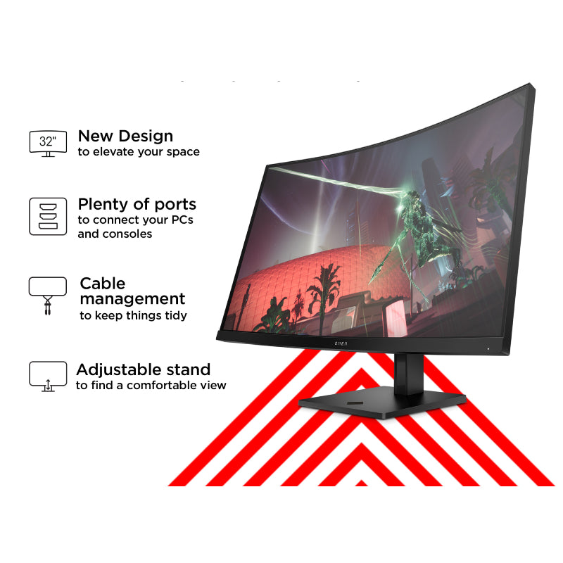 HP OMEN 32c Curved Gaming Monitor - 31.5