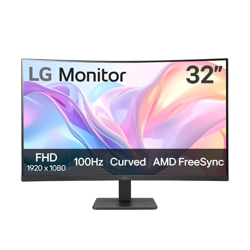 LG 32MR50C Curved Desktop Monitor - 31.5" FHD / 5ms / 100Hz / HDMI 1.4/VGA - Black