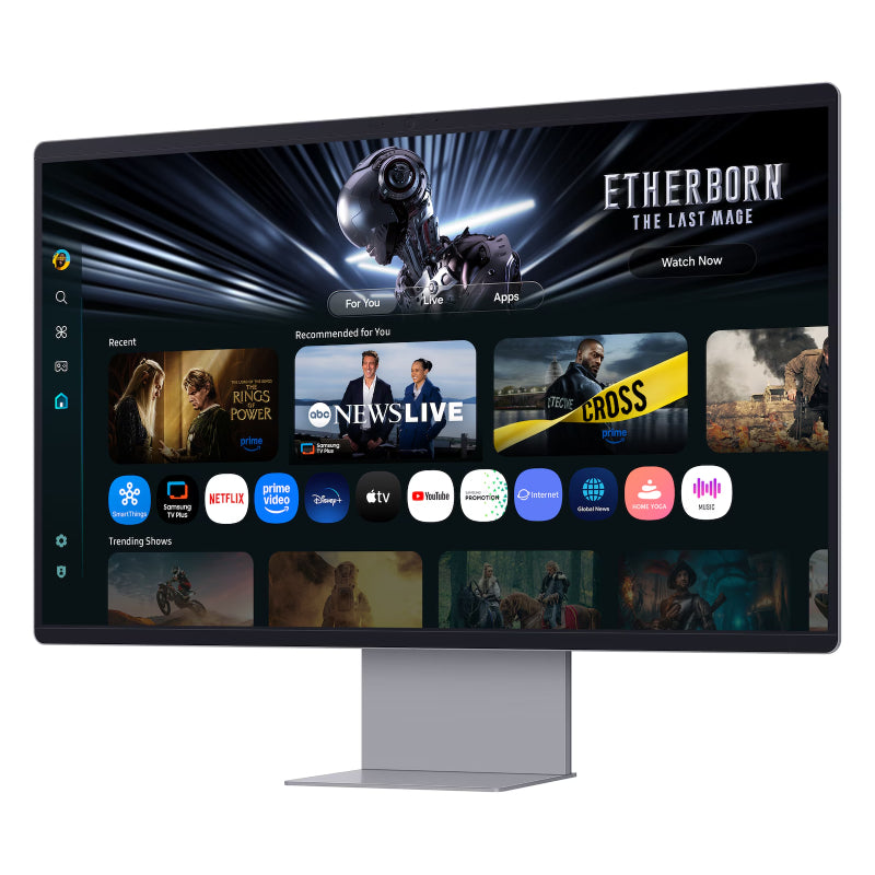 Samsung 32" Smart Monitor M9 M90SF 4K OLED Samsung Vision AI - 32.0" 4K / 0.03ms / Up to 165Hz / HDMI / Display Port / WiFi / Bluetooth / Speaker / Silver - Smart Monitor