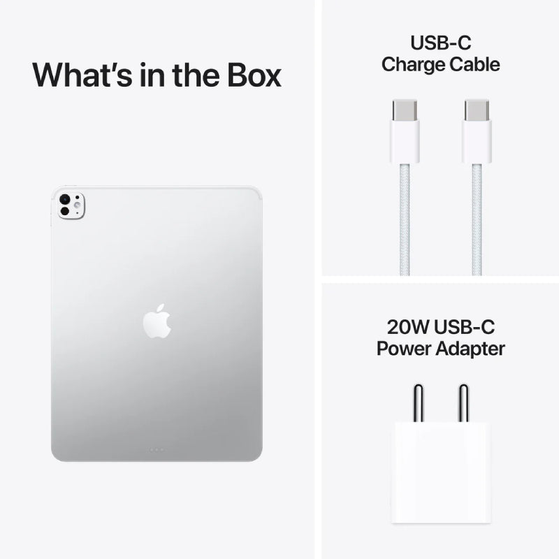 Apple iPad Pro M5 (2025) with Standard Glass / 13’’ / 512GB / Wi-Fi / SILVER Mobiles & Tablets > Tablets