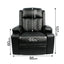 Black Bull Premium Sofa Swivel Rocker Recliner Size - PU Black