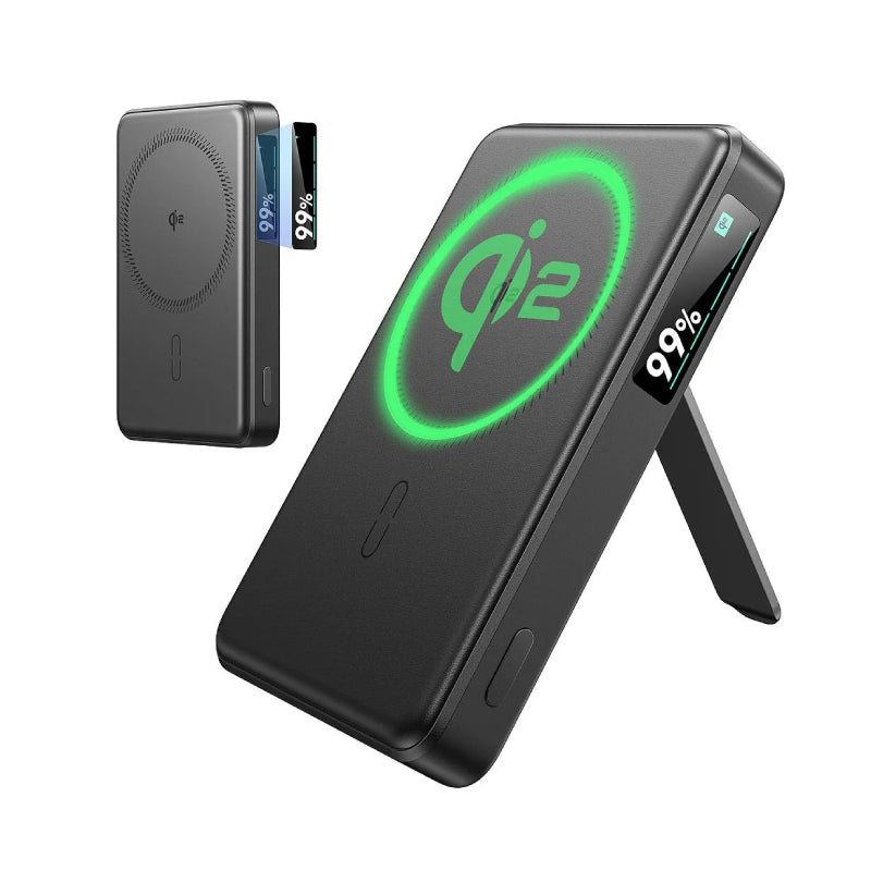 ESR Qi2 MagSlim Kickstand Power Bank - 10000mAh / Black
