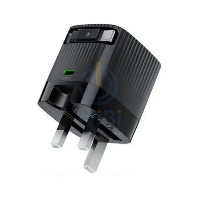 ACEFAST A129 PD65W GaN Fast Wall Charger - USB-C / UK / Black Accessories > Power Adapters