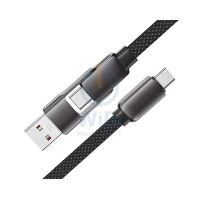 ACEFAST C13-05 USB-A / USB-C to USB-C Charging Data Cable - 0.2m / 60W / Black Accessories > Cables & Converters >