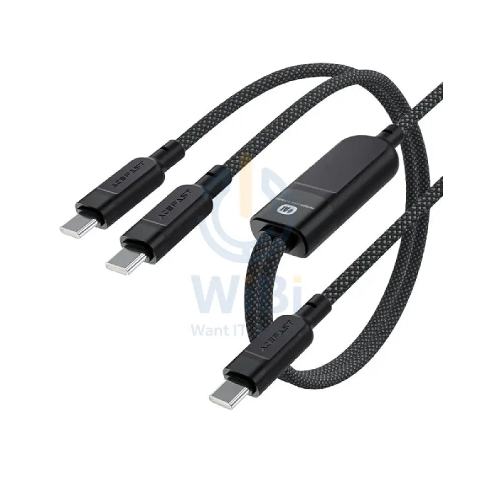 ACEFAST C5-11 USB-C to 2xUSB-C Charging Data Cable - 1.2m / 100W / Black Accessories > Cables & Converters > Cables