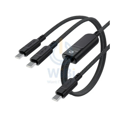 ACEFAST C5-11 USB-C to 2xUSB-C Charging Data Cable - 1.2m / 100W / Black Accessories > Cables & Converters > Cables