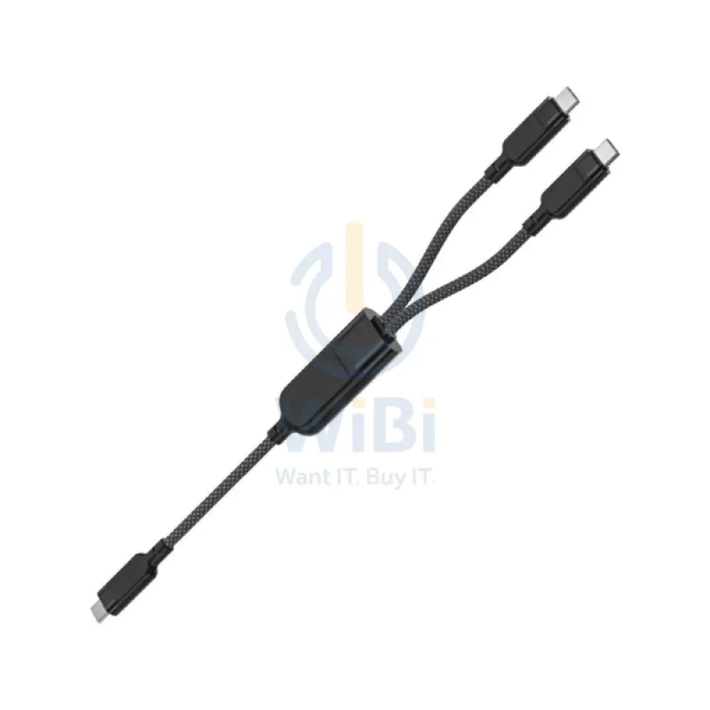 ACEFAST C5-11 USB-C to 2xUSB-C Charging Data Cable - 1.2m / 100W / Black Accessories > Cables & Converters > Cables
