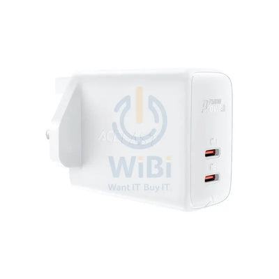 ACEFAST Fast Wall Charger A32 PD50W GaN (USB-C + USB-C) dual port charger (UK) - White Accessories > Power Adapters