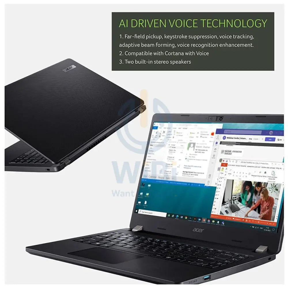 آيسر TravelMate P2 TMP214-53 - 14.0 بوصة FHD / آي 7 / 32 جيجابايت / 512 جيجابايت (NVMe م.2 إس إس دي) / ضمان سنة / الإنجليزية / إنجليزي / صخري / أسود  دوس