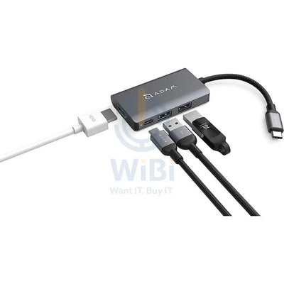 Adam Elements CASA HUB A01m USB-C 3.1 4 port Hub - Grey Accessories > USB Hub