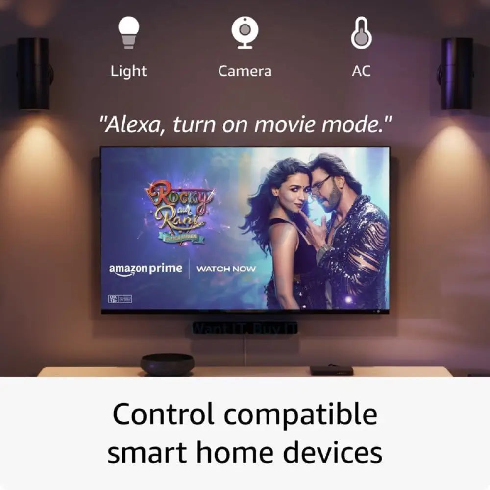 مشغل أمازون فاير فايرتلفزيون ستيك 4K تدفق HDR الوسائط عالية الدقة - أسود اكسسوارات  ذكي > أجهزة ذكي