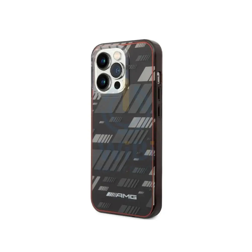 AMG Apple iPhone 14 Pro Transparent Double Layer Case Expressive Graphic Design - Black Accessories > Mobiles & Tablets