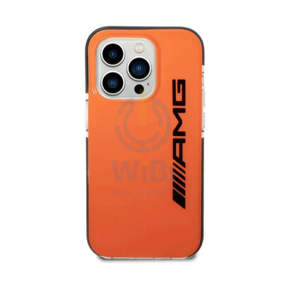 AMG PC/TPE Hard Case Bumper Protection - Apple iPhone 14 Pro / Orange / Black Accessories > Mobiles & Tablets > Mobiles