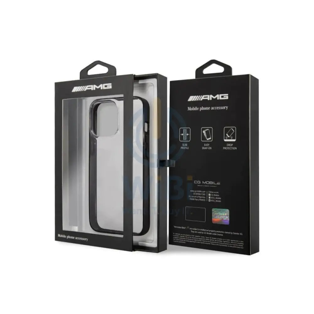 AMG PU Hard Case With Black Matte TPU Rim - Apple iPhone 14 Pro Max / Transparent Accessories > Mobiles & Tablets >