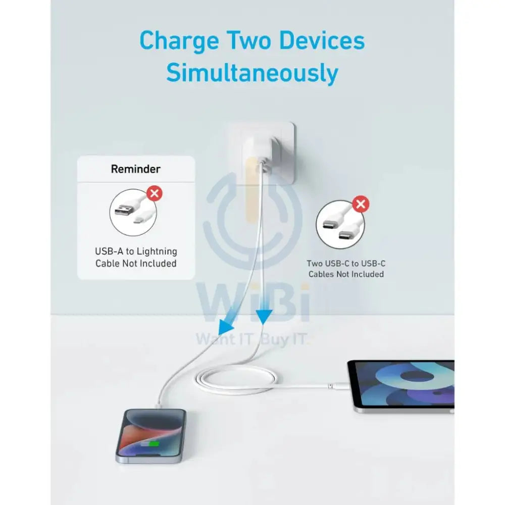 Anker 2-Port Select Charger - 20W / White Accessories > Power Adapters