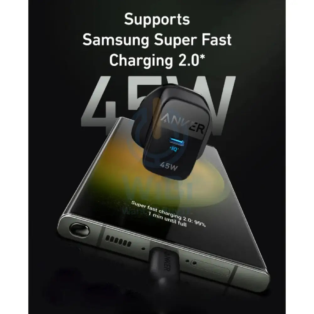 Anker 313 Wall Charger - 45W / USB-C / Black Accessories > Power Adapters
