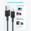 Anker 322 USB-A to USB-C Charging Cable - 15W / 1.8m (6ft) / Black Accessories > Cables & Converters > Cables