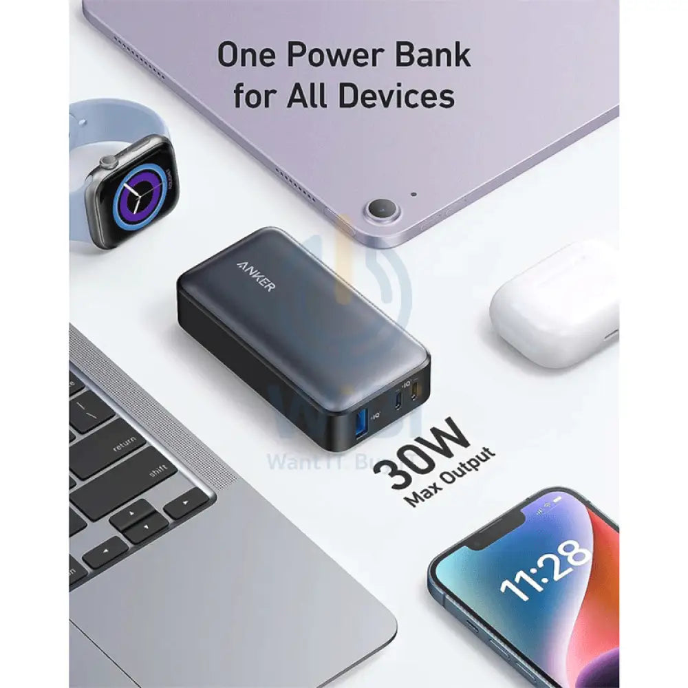 Anker 533 Power Bank (PowerCore 30W) 10000 PD - Black Accessories > Power Bank > Offer Zone