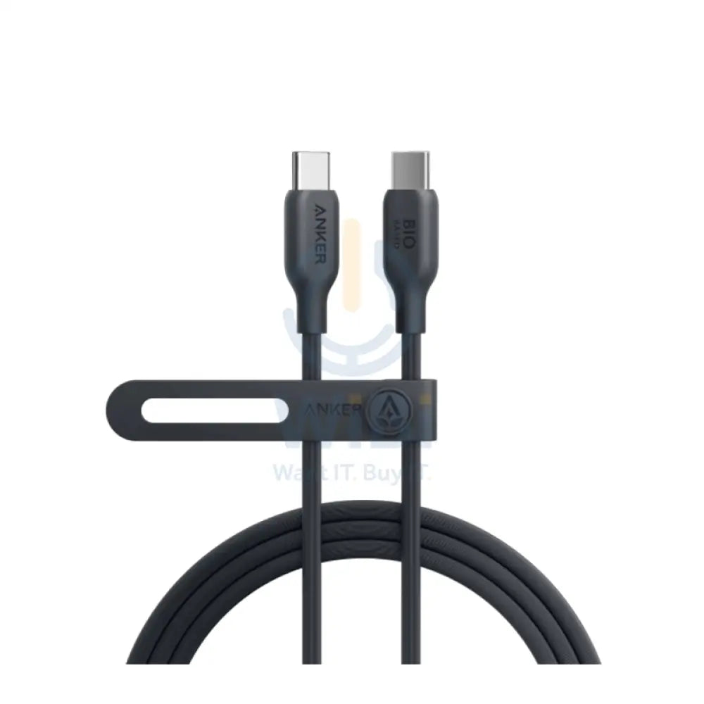 Anker 544 USB-C to USB-C Cable 140W (Bio-Based) (1.8m/6ft) -Black Accessories > Mobiles & Tablets > Tablets > Offer Zone