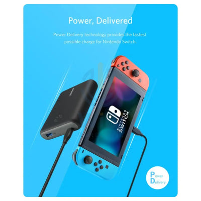Anker PowerCore 13400 Nintendo Switch Edition - Black Accessories > Power Bank