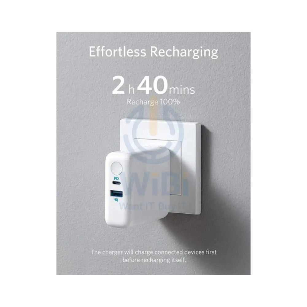 Anker PowerCore III Fusion 5k Adapter - 18W / USB-C / USB / White