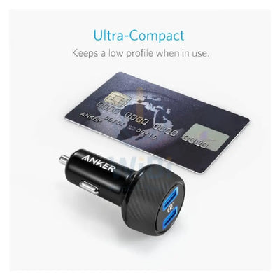 Anker PowerDrive Speed 2 Dual Port Car Charger - 2x USB 3.0 / Black Accessories > Mobiles & Tablets > Mobiles > Car
