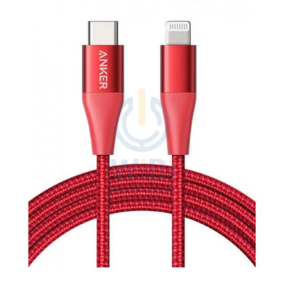 Anker Powerline + II Lightning Cable - USB-C / 1.8 Meter / Red Accessories > Cables & Converters > Cables