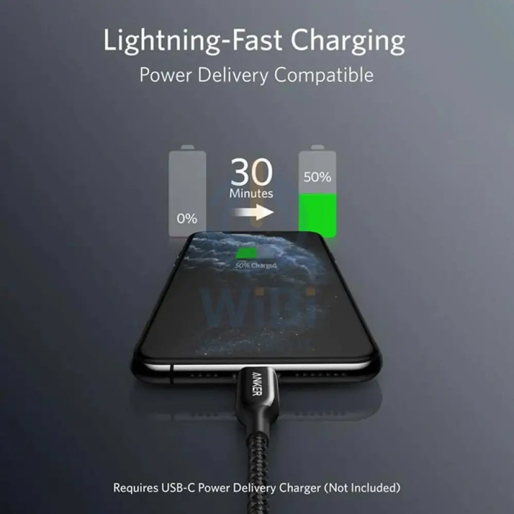 Anker PowerLine + III USBC to Lightning - 0.9m / Black Accessories > Cables & Converters > Cables > Offer Zone