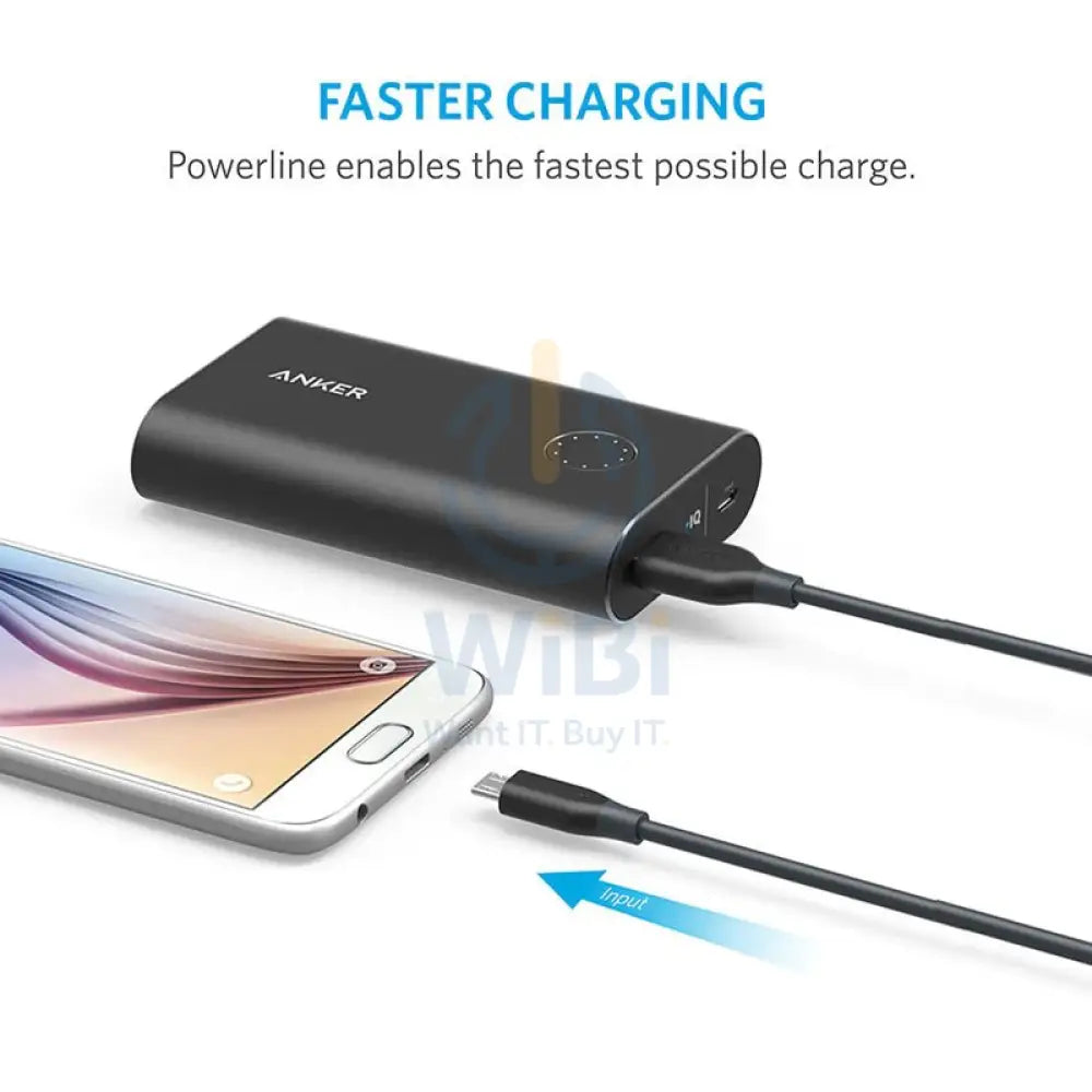 Anker -PowerLine Micro (0.9m) (Black 0.9m) Accessories > Cables & Converters > Cables > Offer Zone
