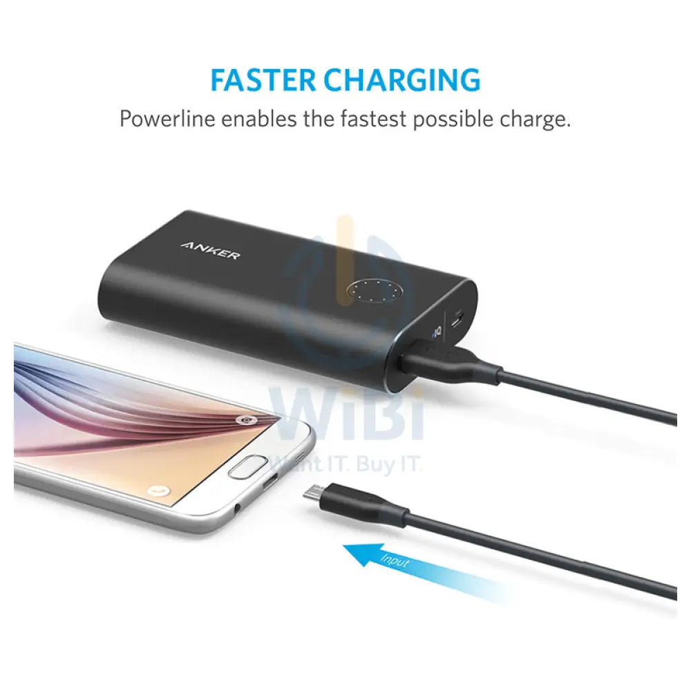 Anker PowerLine Micro USB Cable - USB 2.0 / 0.9m / Black