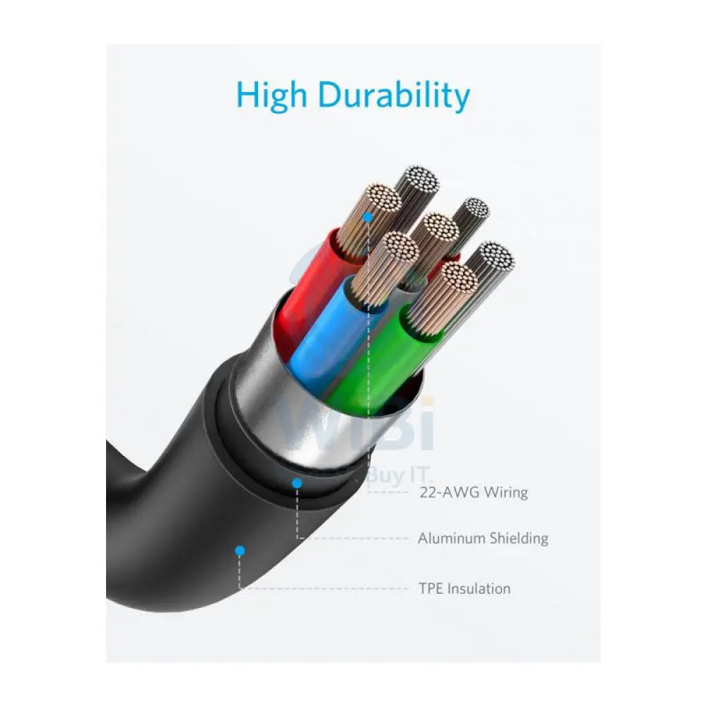 Anker Powerline Select Charging Cable - Lightning / USB-C / 0.9 Meter / Black Accessories > Cables & Converters > Cables