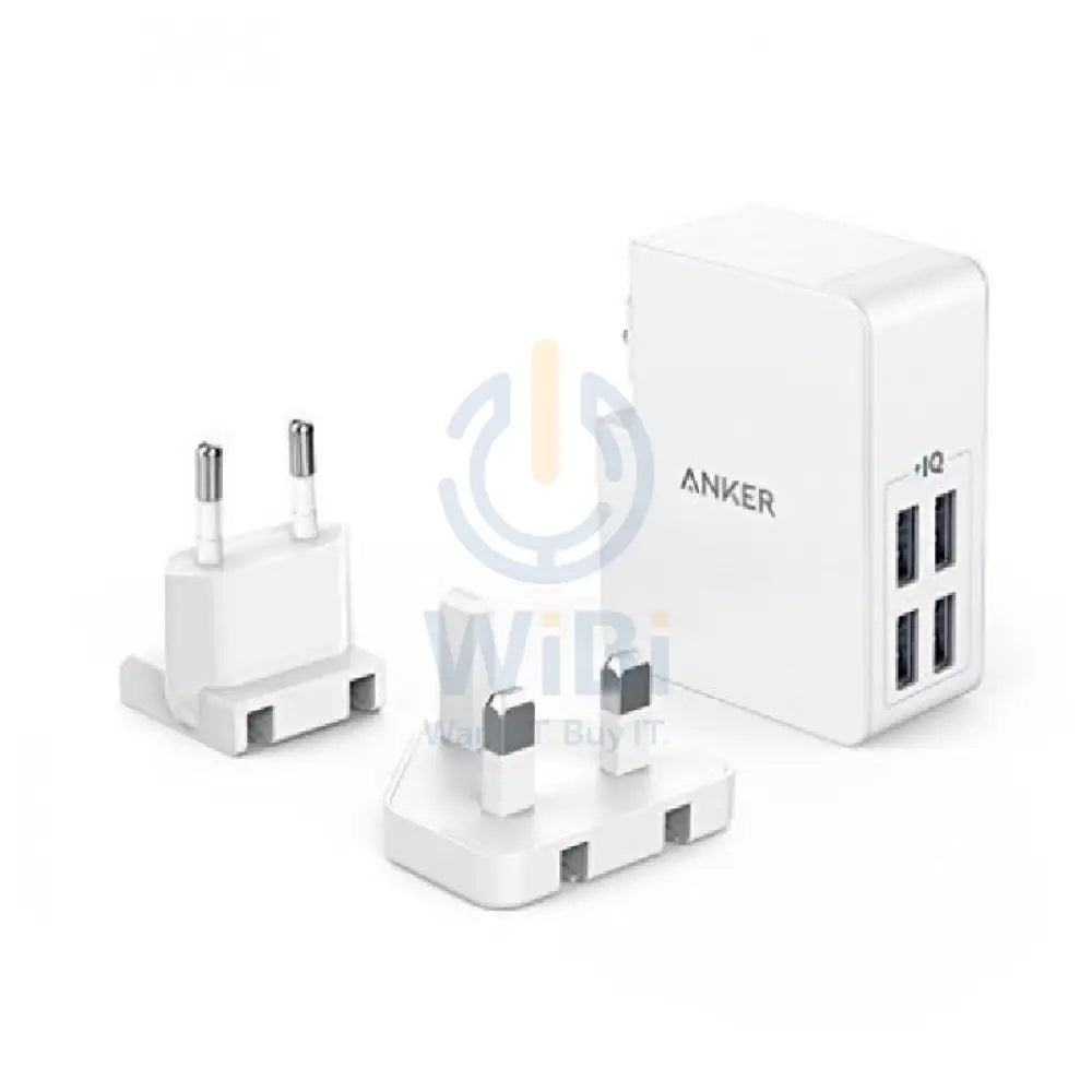 Anker PowerPort 4 Lite Charger - 27W / White Accessories > Power Adapters