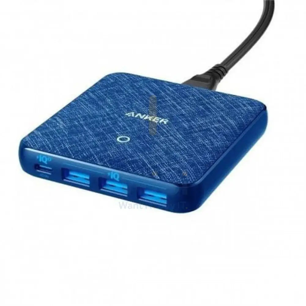 Anker Powerport Atom 3 Slim 4 Port Charging Hub - Blue Accessories > Mobiles & Tablets > Tablets
