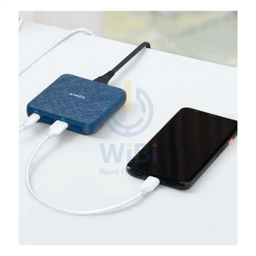 Anker Powerport Atom 3 Slim 4 Port Charging Hub - Blue Accessories > Mobiles & Tablets > Tablets