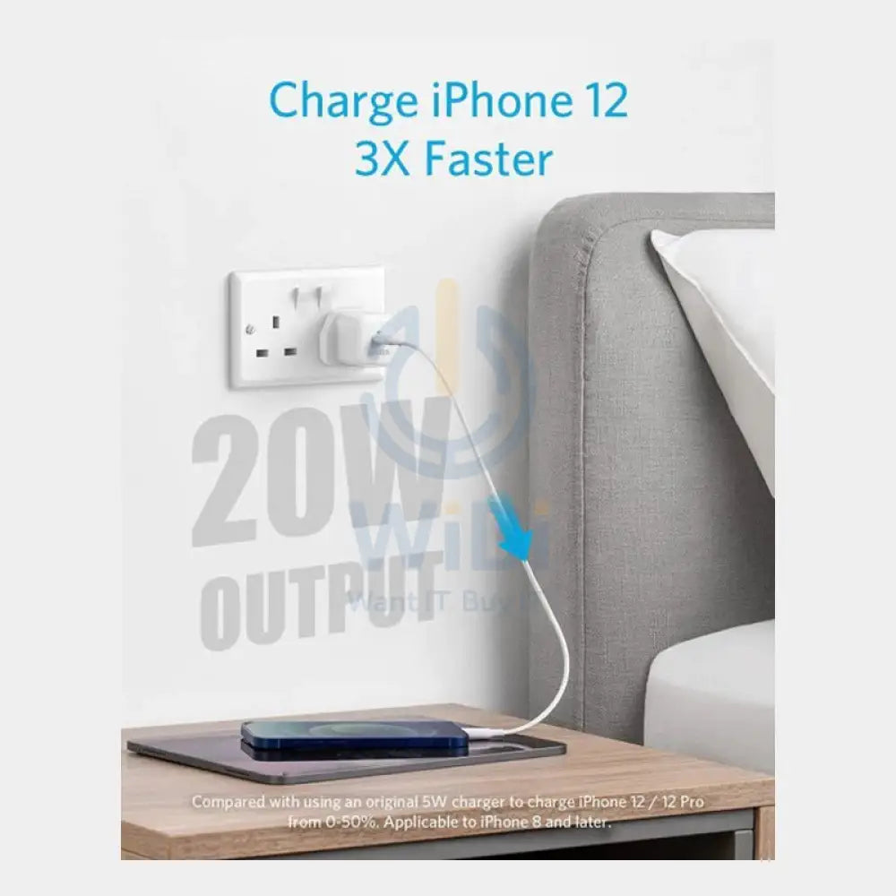 Anker PowerPort III Cube Adapter - 20W / USB-C / White Accessories > Power Adapters > Offer Zone