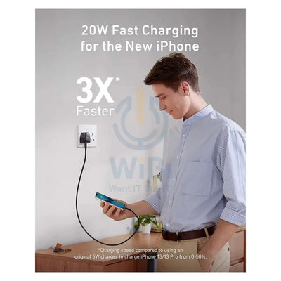Anker PowerPort III Nano 20W Power Adapter - USB-C / Black