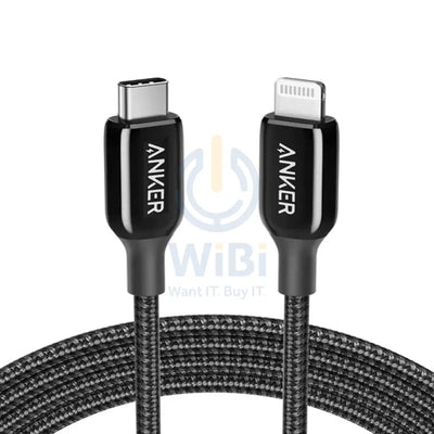 Anker Slimmer Yet Stronger PowerLine + III - USB-C to Lightning / 3ft / Black