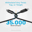 Anker Slimmer Yet Stronger PowerLine + III - USB-C to Lightning / 3ft / Black