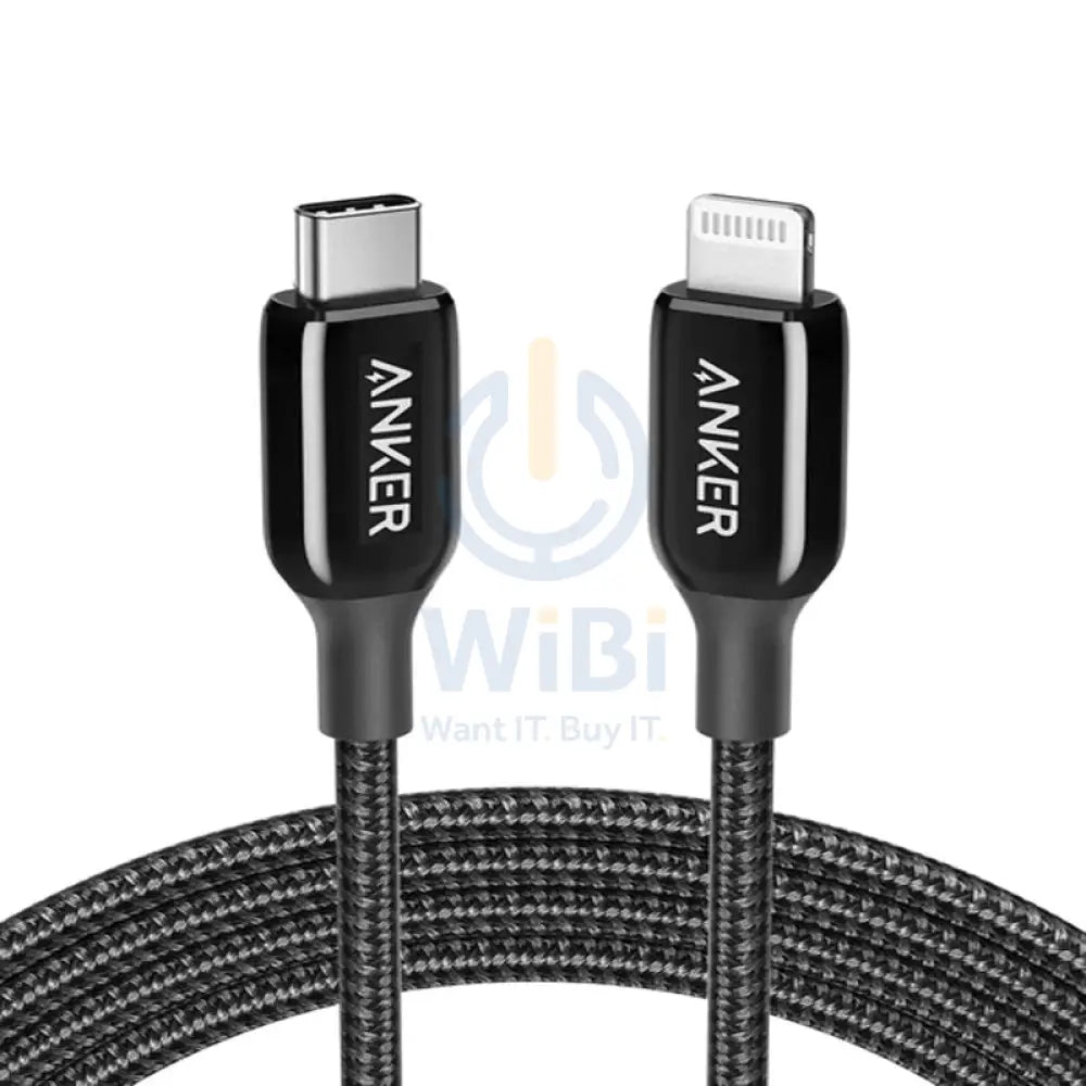 Anker Slimmer Yet Stronger PowerLine + III - USB-C to Lightning / 6ft / Black