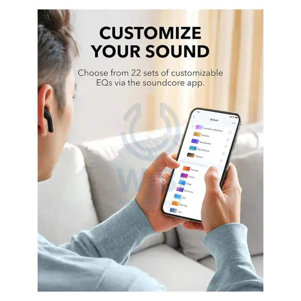 انكر ساوندكور K20i لاسلكي  سماعات الرأس الأذن - داخل الاذن / بلوتوث / أزرق اكسسوارات  الصوت > سماعات الرأس