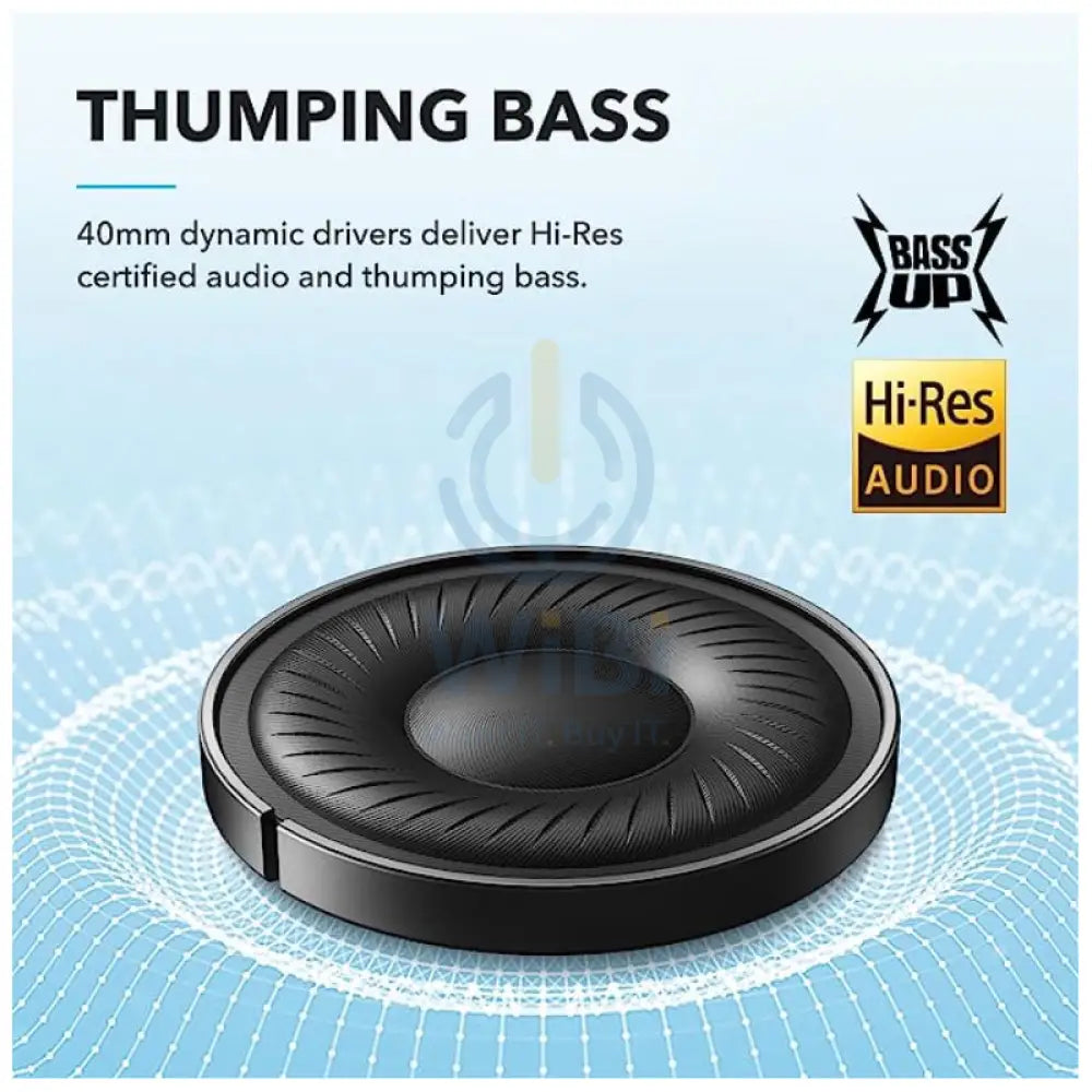 انكر ساوندكور Q20i لاسلكي سماعات الرأس - فوق الأذن / بلوتوث / أزرق اكسسوارات  الصوت > سماعات الرأس