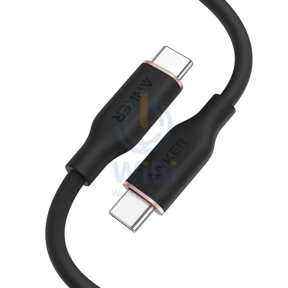 Anker Super Strong PowerLine lll Flow - USB-C to USB-C / 6ft / Black